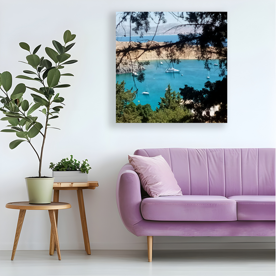 Canvas Art. Grecian Landscapes & Seascapes. Lindos. Rhodes. Greece.
