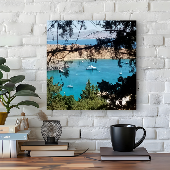 Canvas Art. Grecian Landscapes & Seascapes. Lindos. Rhodes. Greece.