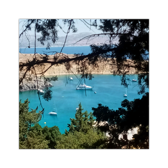 Canvas Art. Grecian Landscapes & Seascapes. Lindos. Rhodes. Greece.