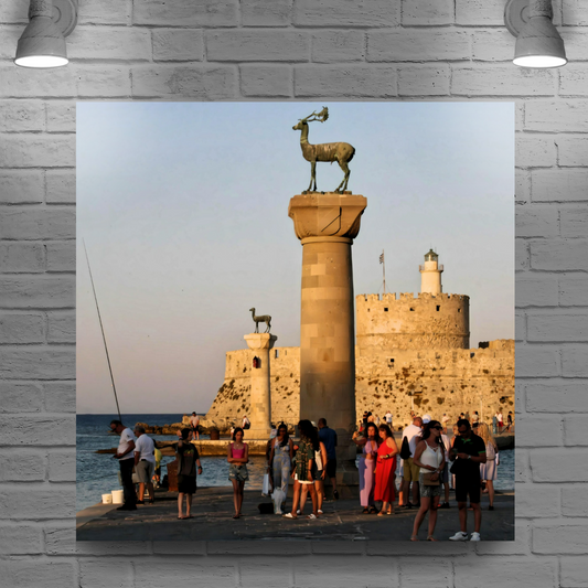 Canvas Art. Grecian Landmarks & Seascapes. Dama - Dama. Rhodes. Greece.