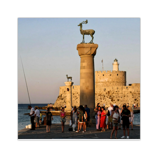 Canvas Art. Grecian Landmarks & Seascapes. Dama - Dama. Rhodes. Greece.
