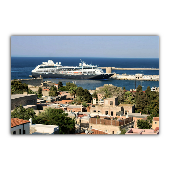 Canvas Art. Grecian Cityscapes & Seascapes. Rhodes Medieval Town. Greece.