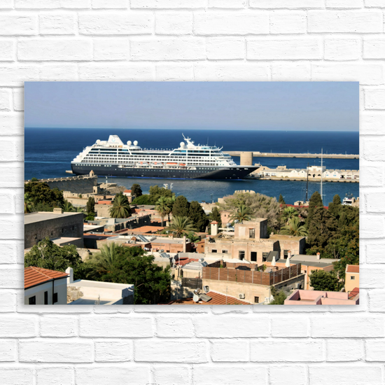 Canvas Art. Grecian Cityscapes & Seascapes. Rhodes Medieval Town. Greece.