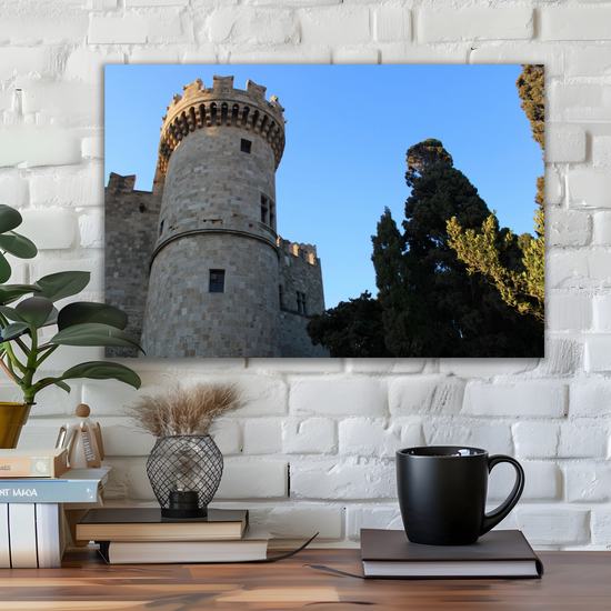 Canvas Art. Grecian Cityscapes & Landmarks. The Palace of the Grandmaster of  the Nights of Rhodes. Greece.