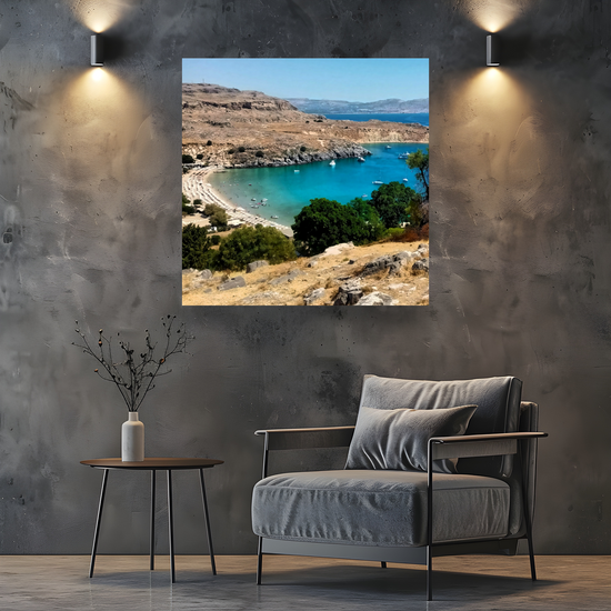 Canvas Art. Grecian Landscapes & Seascapes. Lindos. Rhodes. Greece.