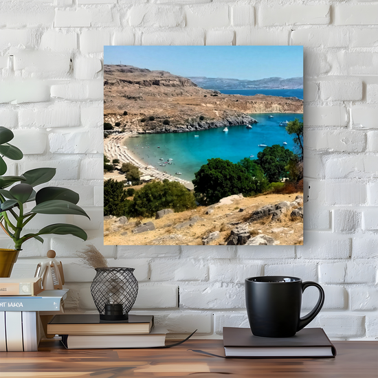 Canvas Art. Grecian Landscapes & Seascapes. Lindos. Rhodes. Greece.