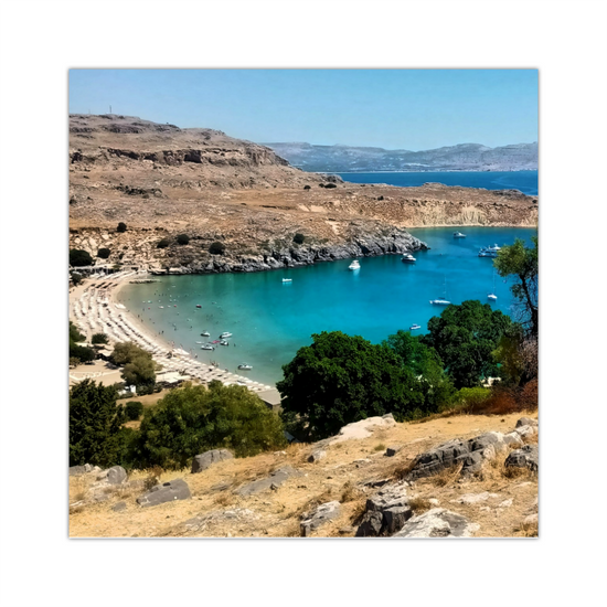 Canvas Art. Grecian Landscapes & Seascapes. Lindos. Rhodes. Greece.