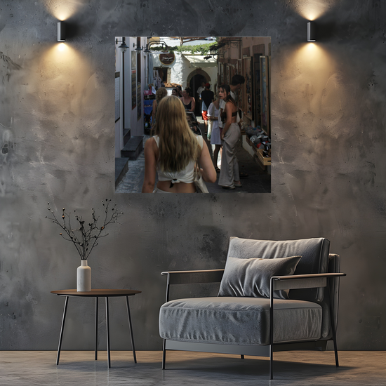 Canvas Art. Grecian Cityscapes & Landscapes. Lindos. Rhodes. Greece.