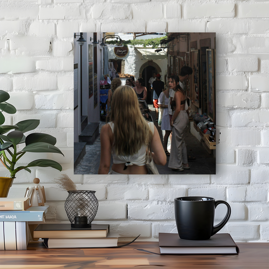 Canvas Art. Grecian Cityscapes & Landscapes. Lindos. Rhodes. Greece.