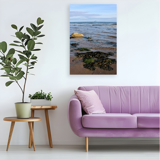 Canvas Art. Scottish Landscapes & Seascapes. Sliddery. Ailsa Craig View. Isle of Arran. Scotland.