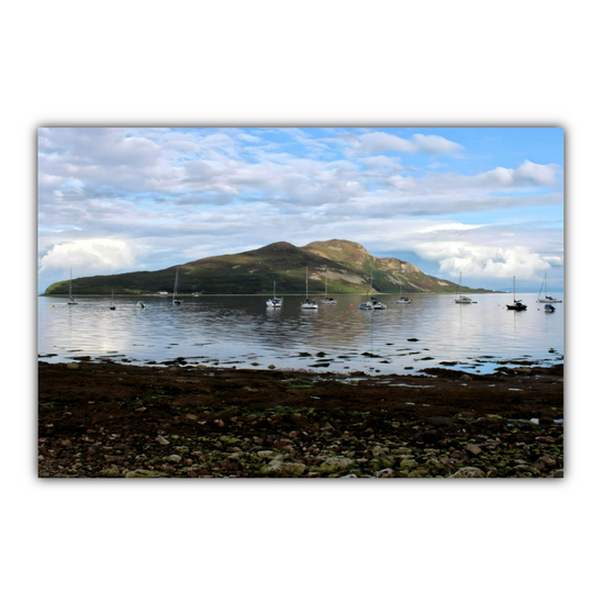 Canvas Art. Scottish Landscapes & Seascapes. Lamlash. Holy Isle View. Isle of Arran. Scotland.