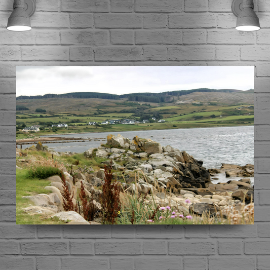 Canvas Art. Scottish Landscapes & Seascapes. Blackwaterfoot. Isle of Arran. Scotland.