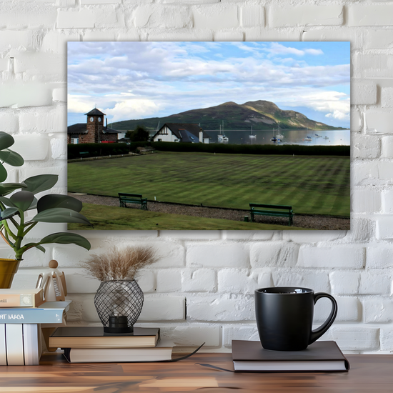 Canvas Art. Scottish Landscapes & Seascapes. Lamlash. Holy Isle View. Isle of Arran. Scotland.