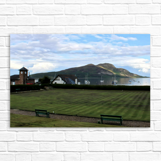 Canvas Art. Scottish Landscapes & Seascapes. Lamlash. Holy Isle View. Isle of Arran. Scotland.