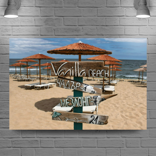 Canvas Art. Bulgarian Landscapes & Seascapes. Kabakum Beach. Varna. Bulgaria.