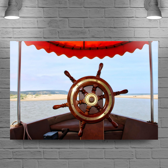 Canvas Art. Bulgarian Riverscapes & Seascapes. Kamchia River. Black Sea. Varna. Bulgaria.