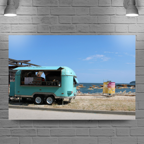 Canvas Art. Bulgarian Landscapes & Seascapes. Officers Beach. Varna. Bulgaria.