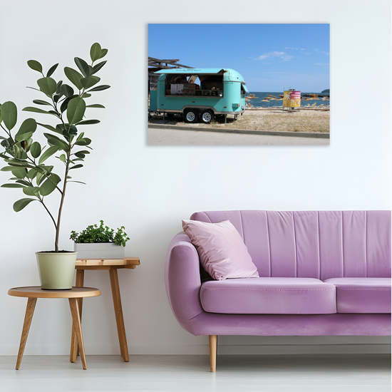 Canvas Art. Bulgarian Landscapes & Seascapes. Officers Beach. Varna. Bulgaria.