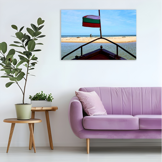 Canvas Art. Bulgarian Riverscapess  & Seascapes. Kamchia River. Black Sea. Varna. Bulgaria.