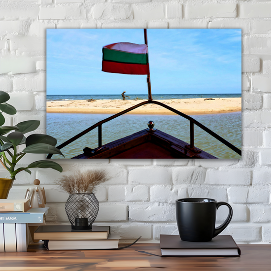 Canvas Art. Bulgarian Riverscapess  & Seascapes. Kamchia River. Black Sea. Varna. Bulgaria.