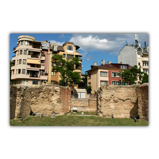 Canvas Art. Bulgarian Cityscapes & Landmarks. Roman Baths. Varna. Bulgaria.