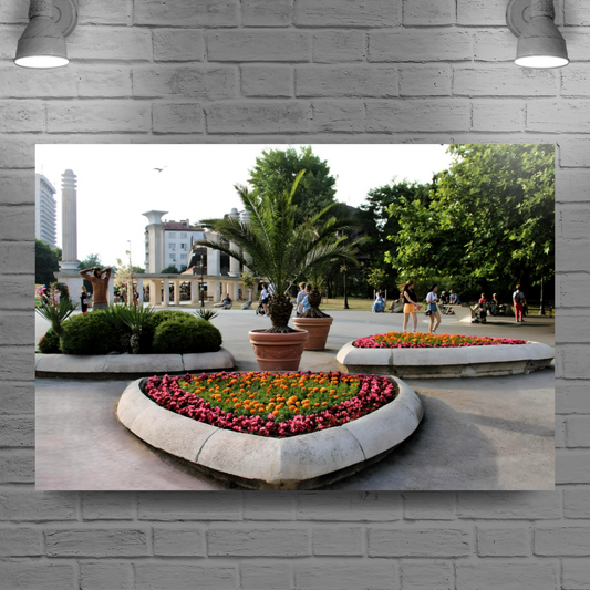 Canvas Art. Bulgarian Cityscapes & Nature. Sea Garden. Varna. Bulgaria.