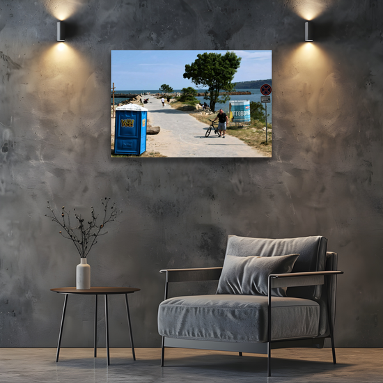 Canvas Art. Bulgarian Landscapes & Seascapes. Officers Beach. Varna. Bulgaria.