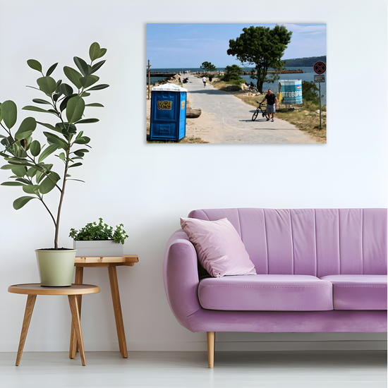 Canvas Art. Bulgarian Landscapes & Seascapes. Officers Beach. Varna. Bulgaria.