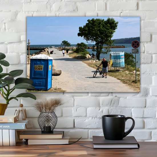 Canvas Art. Bulgarian Landscapes & Seascapes. Officers Beach. Varna. Bulgaria.