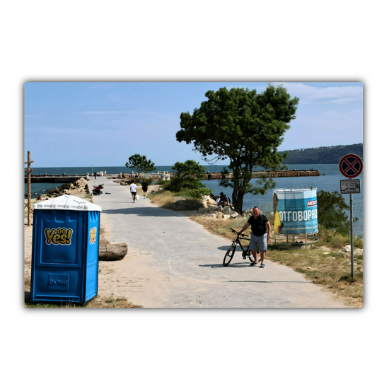 Canvas Art. Bulgarian Landscapes & Seascapes. Officers Beach. Varna. Bulgaria.