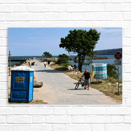 Canvas Art. Bulgarian Landscapes & Seascapes. Officers Beach. Varna. Bulgaria.