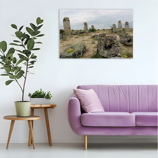 Canvas Art. Bulgarian Landscapes & Landmarks. Stone Forest. Varna. Bulgaria.