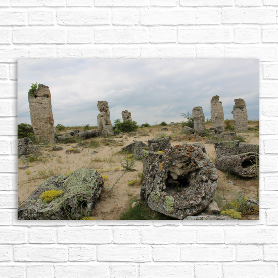 Canvas Art. Bulgarian Landscapes & Landmarks. Stone Forest. Varna. Bulgaria.