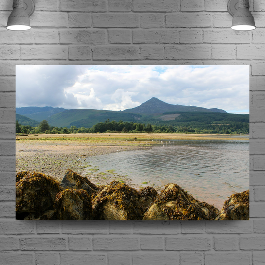 Canvas Art. Scottish Landscapes & Seascapes. Brodick. Goatfell Mountain. Isle of Arran. Scotland.