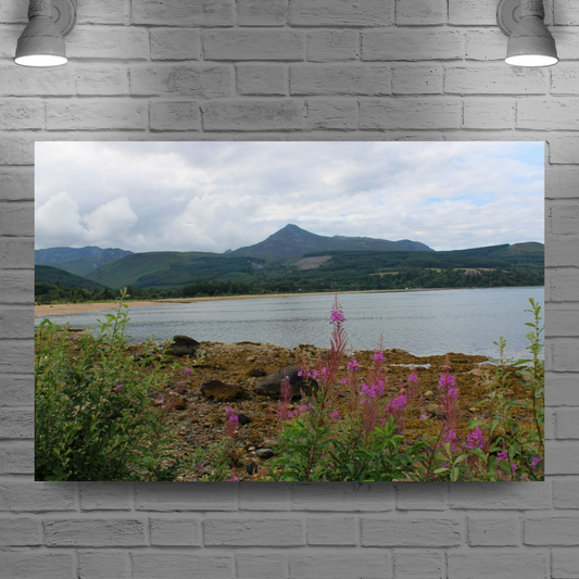 Canvas Art. Scottish Landscapes & Seascapes. Brodick. Goatfell Mountain. Isle of Arran. Scotland.