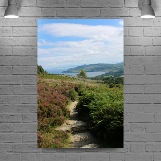 Canvas Art. Scottish Landscapes & Seascapes. Goatfell Mountain Trail. Isle of Arran. Scotland.