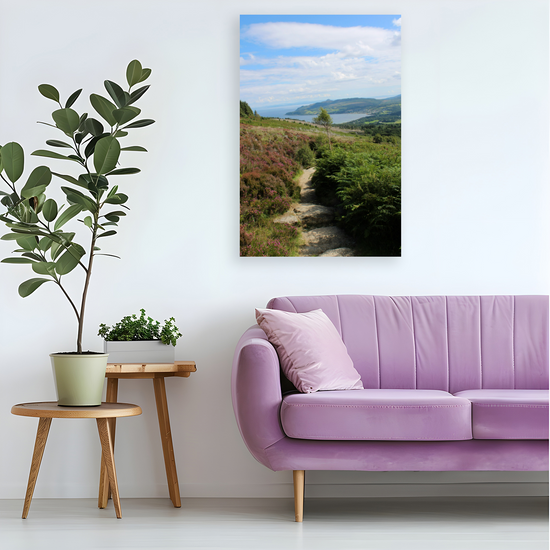 Canvas Art. Scottish Landscapes & Seascapes. Goatfell Mountain Trail. Isle of Arran. Scotland.