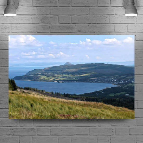 Canvas Art. Scottish Landscapes & Seascapes. Goatfell Mountain Trail.  Isle of Arran. Scotland.