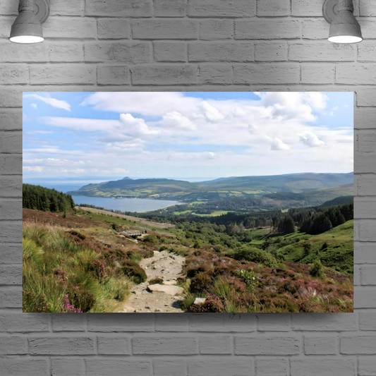 Canvas Art. Scottish Landscapes & Seascapes. Goatfell Mountain Trail. Isle of Arran. Scotland.