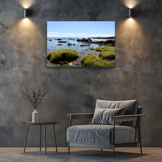 Canvas Art. Scottish Landscapes & Seascapes. Kildonan Beach. Ailsa Craig. Isle of Arran. Scotland.