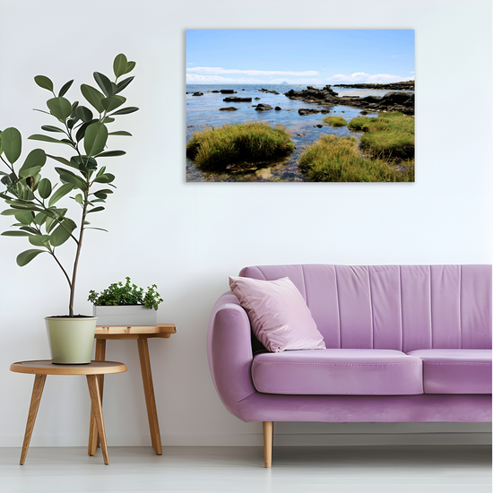 Canvas Art. Scottish Landscapes & Seascapes. Kildonan Beach. Ailsa Craig. Isle of Arran. Scotland.