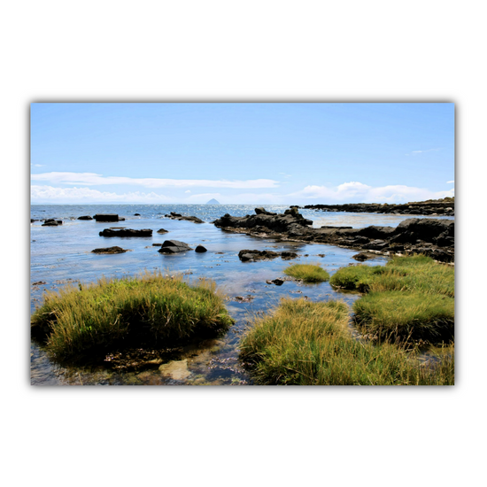 Canvas Art. Scottish Landscapes & Seascapes. Kildonan Beach. Ailsa Craig. Isle of Arran. Scotland.