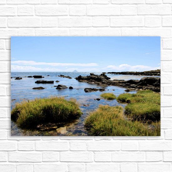 Canvas Art. Scottish Landscapes & Seascapes. Kildonan Beach. Ailsa Craig. Isle of Arran. Scotland.