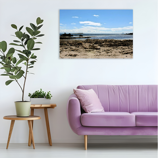 Canvas Art. Scottish Landscapes & Seascapes. Kildonan Beach. Ailsa Craig. Pladda Island. Isle of Arran. Scotland.