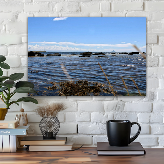 Canvas Art. Scottish Landscapes & Seascapes. Kildonan Beach. Ailsa Craig. Isle of Arran. Scotland.