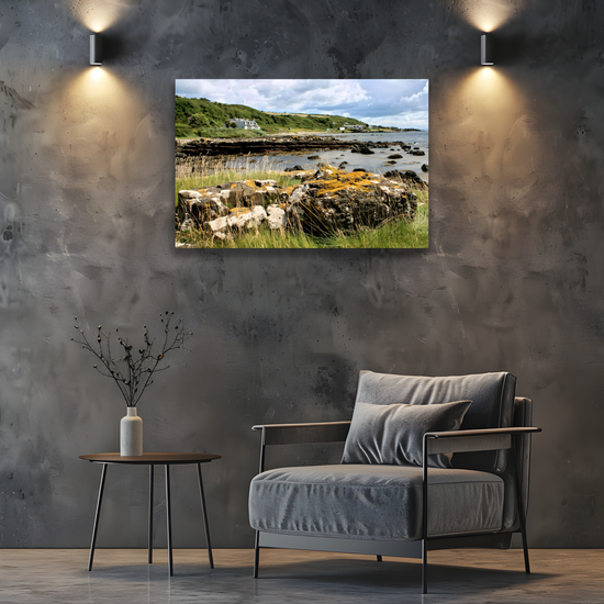 Canvas Art. Scottish Landscapes & Seascapes. Kildonan Beach. Isle of Arran. Scotland.