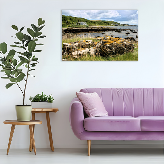 Canvas Art. Scottish Landscapes & Seascapes. Kildonan Beach. Isle of Arran. Scotland.
