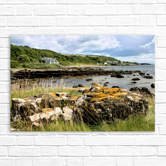 Canvas Art. Scottish Landscapes & Seascapes. Kildonan Beach. Isle of Arran. Scotland.