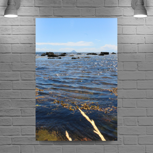 Canvas Art. Scottish Landscapes & Seascapes. Kildonan Beach. Ailsa Craig. Isle of Arran. Scotland.