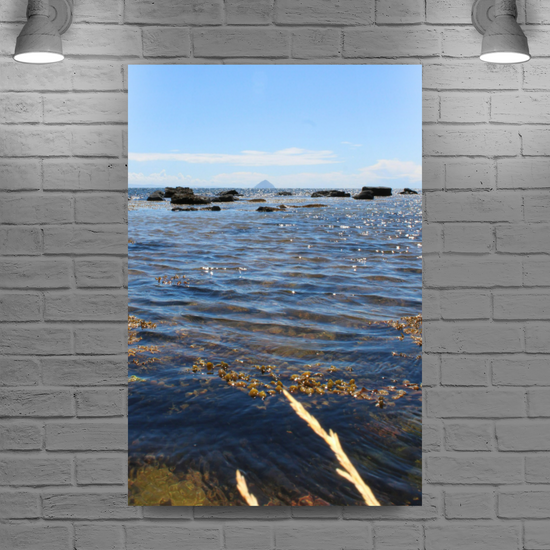 Canvas Art. Scottish Landscapes & Seascapes. Kildonan Beach. Ailsa Craig. Isle of Arran. Scotland.